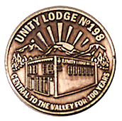Unity Lodge 198 centennial coin Centennial coin